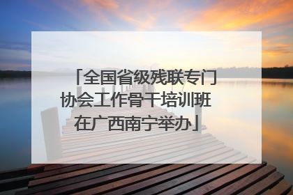全国省级残联专门协会工作骨干培训班在广西南宁举办