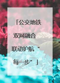 公交地铁双网融合 联动护航“每一步”