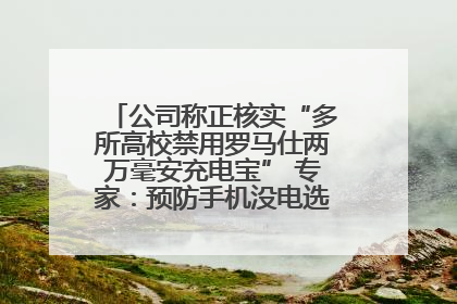 公司称正核实“多所高校禁用罗马仕两万毫安充电宝” 专家：预防手机没电选中等体积产品即可