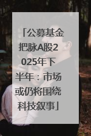 公募基金把脉A股2025年下半年：市场或仍将围绕科技叙事