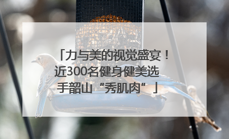 力与美的视觉盛宴！近300名健身健美选手韶山“秀肌肉”