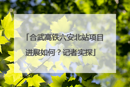 合武高铁六安北站项目进展如何？记者实探
