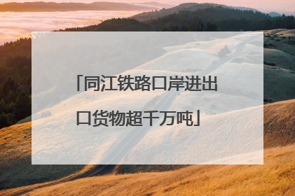 同江铁路口岸进出口货物超千万吨