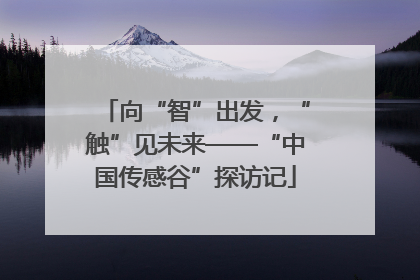 向“智”出发，“触”见未来——“中国传感谷”探访记