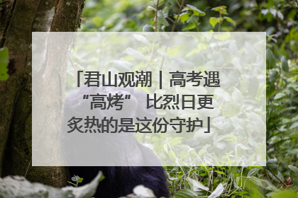 君山观潮｜高考遇“高烤” 比烈日更炙热的是这份守护