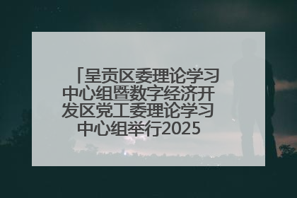 呈贡区委理论学习中心组暨数字经济开发区党工委理论学习中心组举行2025年第七次学习会议