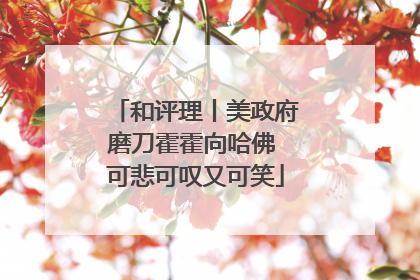 和评理丨美政府磨刀霍霍向哈佛 可悲可叹又可笑