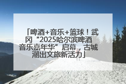啤酒+音乐+篮球！武冈“2025哈尔滨啤酒音乐嘉年华”启幕，古城潮出文旅新活力