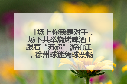 场上你我是对手，场下共举烧烤啤酒！跟着“苏超”游镇江，徐州球迷凭球票畅游名山胜景