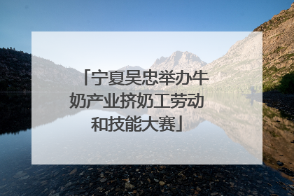 宁夏吴忠举办牛奶产业挤奶工劳动和技能大赛