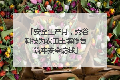 安全生产月，秀谷科技为农田土壤修复筑牢安全防线