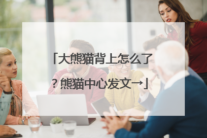大熊猫背上怎么了？熊猫中心发文→