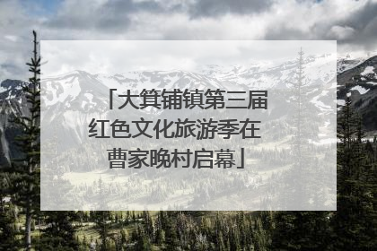 大箕铺镇第三届红色文化旅游季在曹家晚村启幕