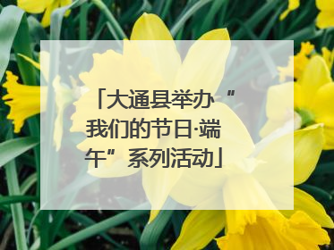大通县举办“我们的节日·端午”系列活动