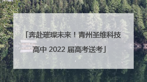 奔赴璀璨未来！青州圣维科技高中 2022 届高考送考