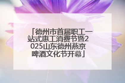 德州市首届职工一站式惠工消费节暨2025山东德州燕京啤酒文化节开幕