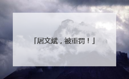屠文斌，被重罚！