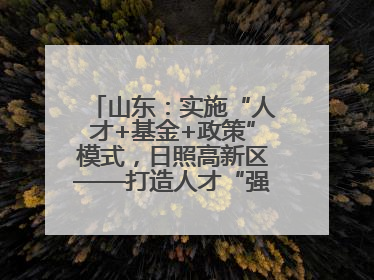 山东：实施“人才+基金+政策”模式，日照高新区——打造人才“强磁场”