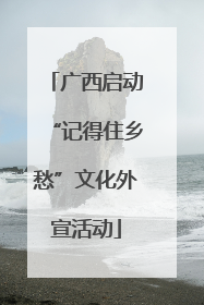 广西启动“记得住乡愁”文化外宣活动