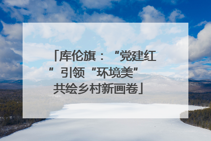 库伦旗：“党建红”引领“环境美” 共绘乡村新画卷