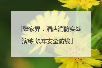 张家界：酒店消防实战演练 筑牢安全防线
