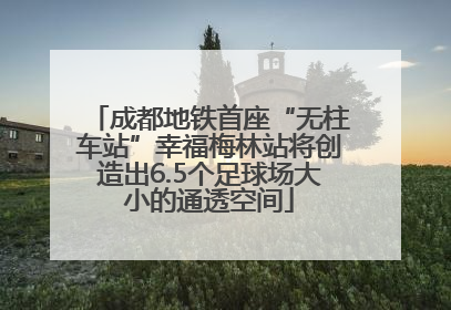 成都地铁首座“无柱车站”幸福梅林站将创造出6.5个足球场大小的通透空间
