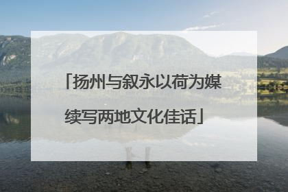 扬州与叙永以荷为媒续写两地文化佳话