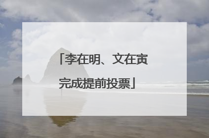 李在明、文在寅完成提前投票