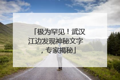 极为罕见！武汉江边发现神秘文字，专家揭秘