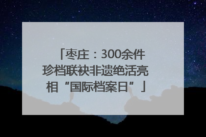 枣庄：300余件珍档联袂非遗绝活亮相“国际档案日”