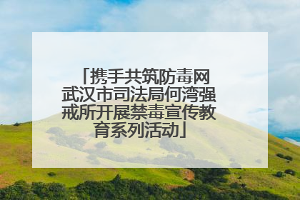 携手共筑防毒网 武汉市司法局何湾强戒所开展禁毒宣传教育系列活动