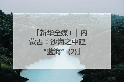 新华全媒+｜内蒙古：沙海之中建“蓝海”(2)