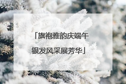 旗袍雅韵庆端午 银发风采展芳华