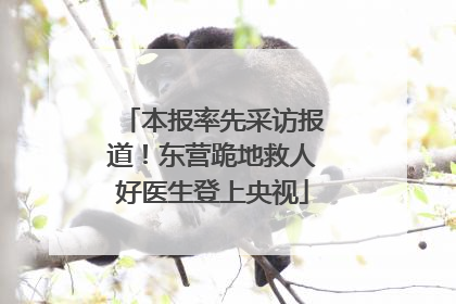 本报率先采访报道！东营跪地救人好医生登上央视