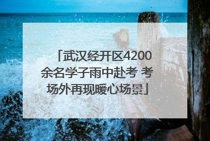 武汉经开区4200余名学子雨中赴考 考场外再现暖心场景