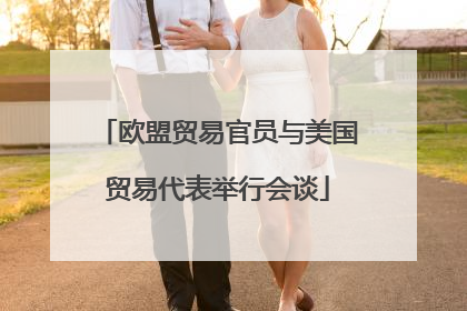 欧盟贸易官员与美国贸易代表举行会谈
