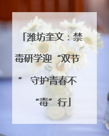 潍坊奎文：禁毒研学迎“双节” 守护青春不“毒”行