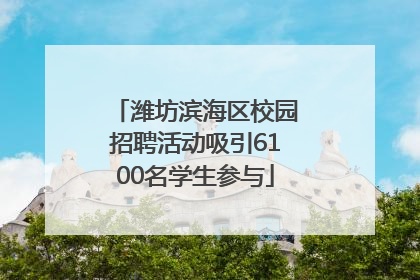 潍坊滨海区校园招聘活动吸引6100名学生参与