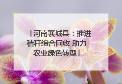 河南襄城县：推进秸秆综合回收 助力农业绿色转型