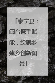 泰宁县：闽台携手赋能，绘就乡建乡创新图景