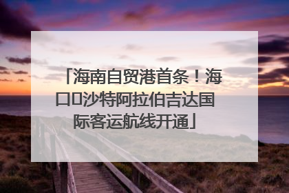 海南自贸港首条！海口⇌沙特阿拉伯吉达国际客运航线开通