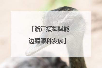 浙江援疆赋能边疆眼科发展