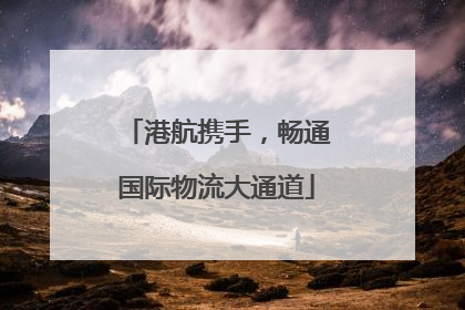 港航携手，畅通国际物流大通道