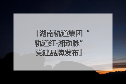 湖南轨道集团“轨道红·湘动脉”党建品牌发布