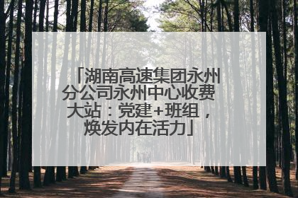 湖南高速集团永州分公司永州中心收费大站：党建+班组，焕发内在活力