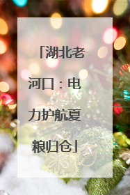 湖北老河口：电力护航夏粮归仓