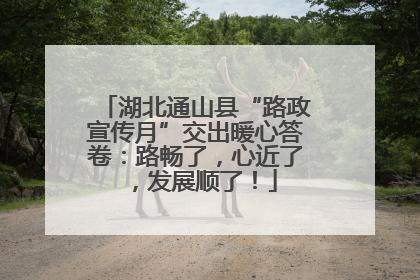 湖北通山县“路政宣传月”交出暖心答卷：路畅了，心近了，发展顺了！