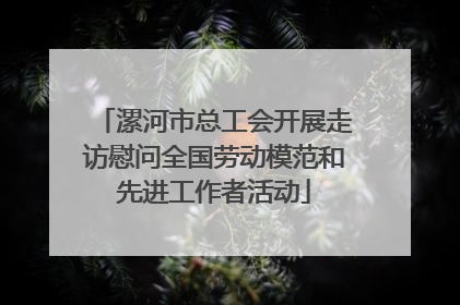 漯河市总工会开展走访慰问全国劳动模范和先进工作者活动