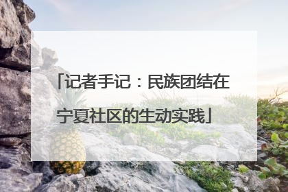 记者手记：民族团结在宁夏社区的生动实践