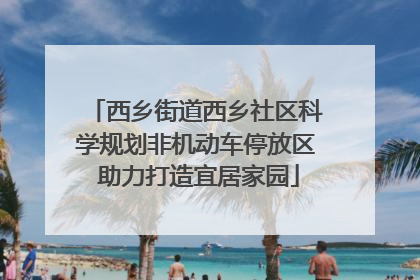 西乡街道西乡社区科学规划非机动车停放区 助力打造宜居家园